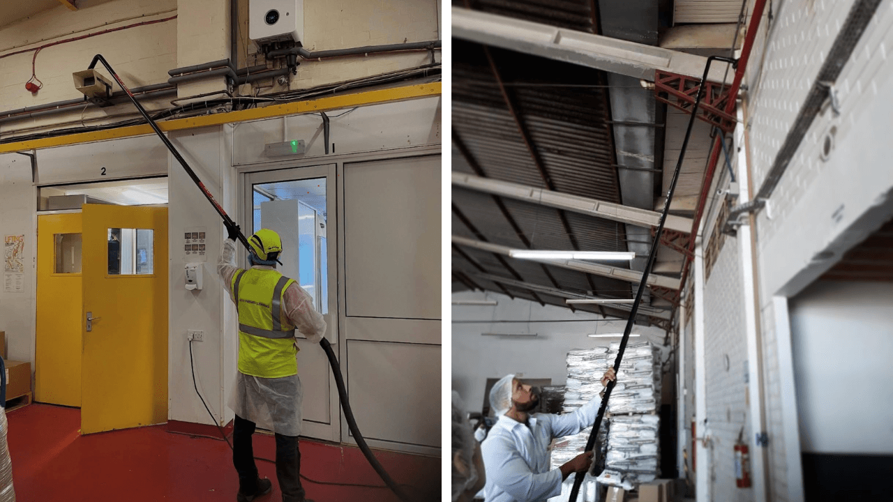 High area cleaning before and after - Imakus Cleaning